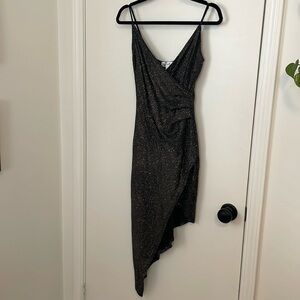 Honey & Rosie Asymmetrical Sparkle Party Dress